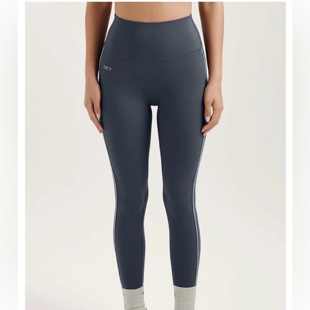 SET Active Charcoal Gray High-Waist Leggings